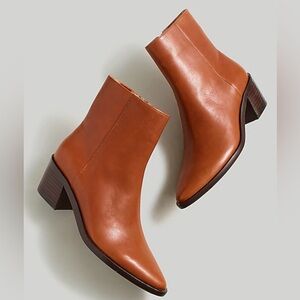 New Madewell Darcy Boot 8✨ Brown Leather Western Chelsea Boot 🤎